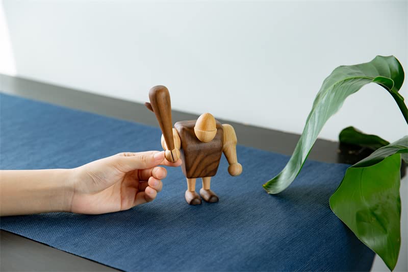 Amazon.co.jp: 木人形 インテリア 原始人Primitive (低め